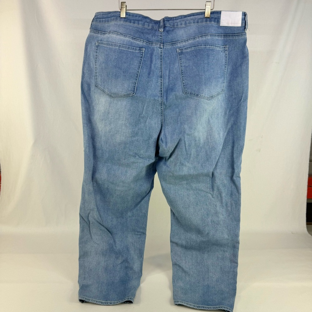 American Rag Medium Wash Distressed High Waist Jeans 22W - Picture 3 of 13